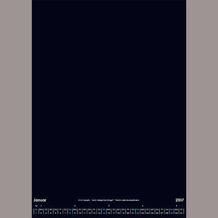 Wandkalender mit Wire-O-Bindung DIN A3 (Hochformat) Variante 1 (schwarz) Wandkalender mit Wire-O-Bindung DIN A3 (Hochformat) Variante 1 (schwarz)