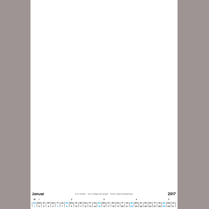 Wandkalender mit Wire-O-Bindung DIN A3 (Hochformat) Variante 2 (weiß) Wandkalender mit Wire-O-Bindung DIN A3 (Hochformat) Variante 2 (weiß)