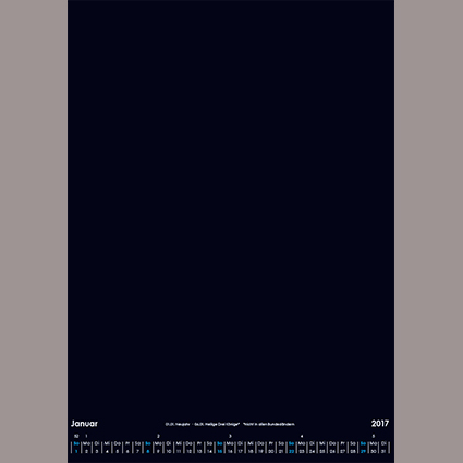 Wandkalender mit Wire-O-Bindung DIN A4 (Hochformat) Variante 1 (schwarz) Wandkalender mit Wire-O-Bindung DIN A4 (Hochformat) Variante 1 (schwarz)