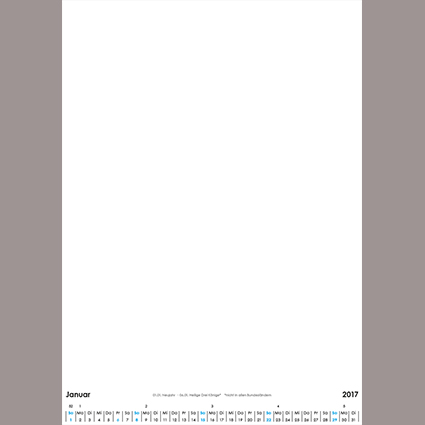Wandkalender mit Wire-O-Bindung DIN A4 (Hochformat) Variante 2 (weiß) Wandkalender mit Wire-O-Bindung DIN A4 (Hochformat) Variante 2 (weiß)