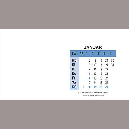 Bierdeckel Kalender Variante 1