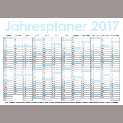 Jahresplaner DIN A1 Jahresplaner DIN A1